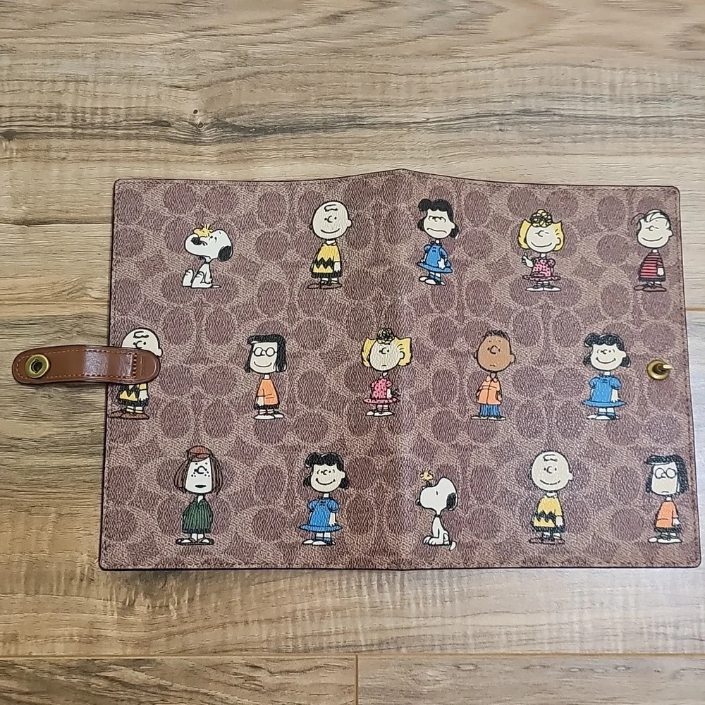 NWOT Coach x Peanuts Notebook In Signature Canvas
